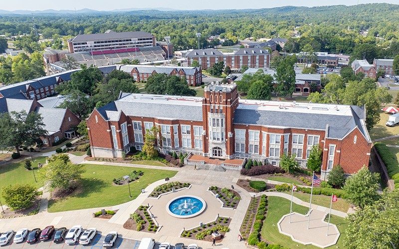 Aerial of Jacksonville State University